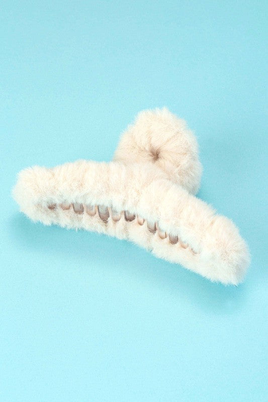 Jumbo Plush Hair Claw Clip - Salt and Grace Boutique