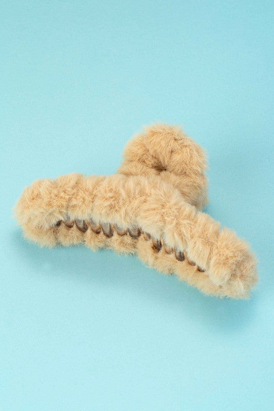 Jumbo Plush Hair Claw Clip - Salt and Grace Boutique