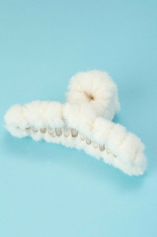 Jumbo Plush Hair Claw Clip - Salt and Grace Boutique