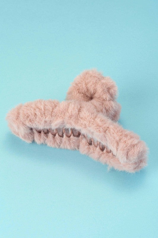 Jumbo Plush Hair Claw Clip - Salt and Grace Boutique