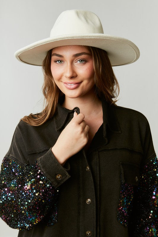 black sequin shacket - Salt and Grace Boutique