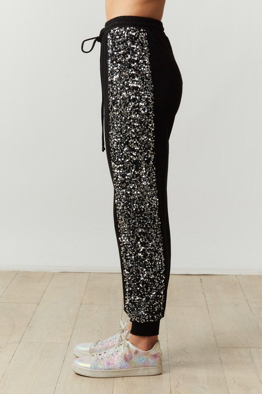 Sequin Jogger - Salt and Grace Boutique