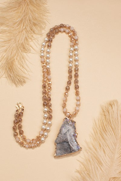 Stone Necklace - Salt and Grace Boutique