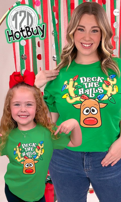 Deck the Halls Graphic T-Shirt Adult - Salt and Grace Boutique