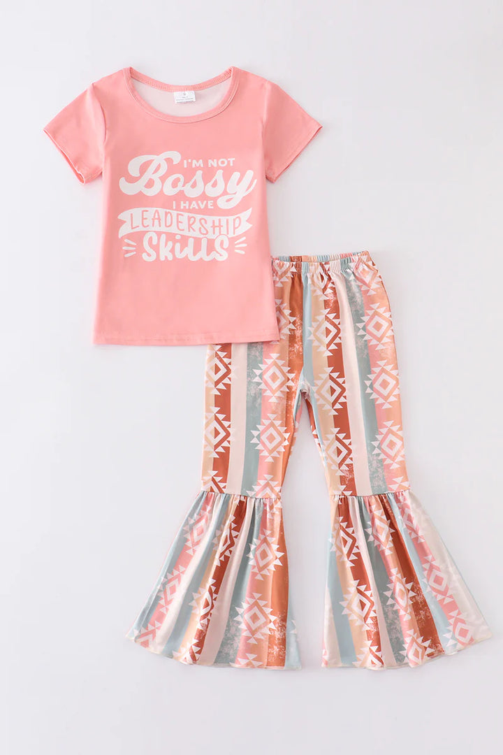 Girls "I have leadership skills" outfit - Salt and Grace Boutique