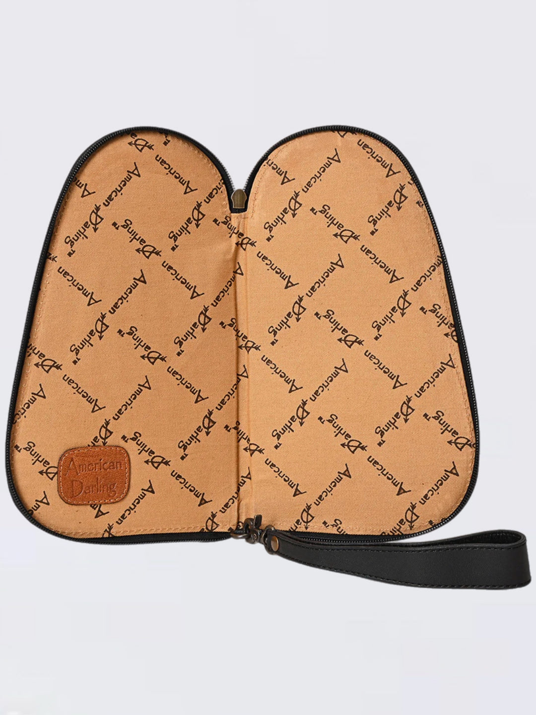 Premium Black Leather Concealed Carry Pistol Storage Case