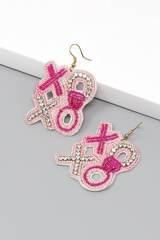 XOXO Seed Beaded Earrings - Salt and Grace Boutique