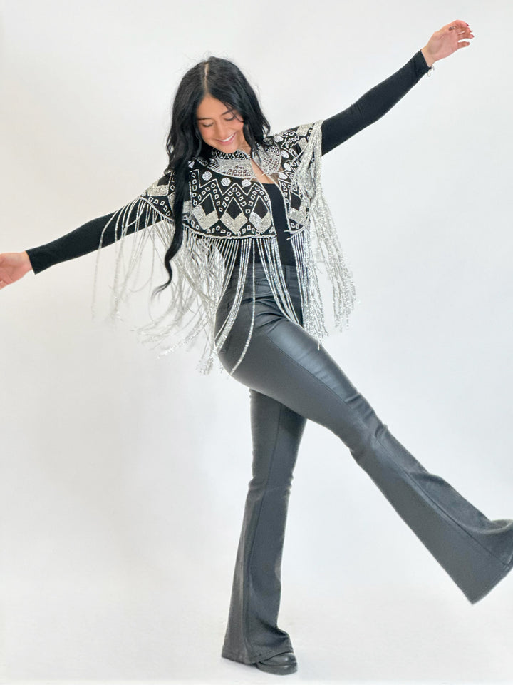 Silver Beaded Cape