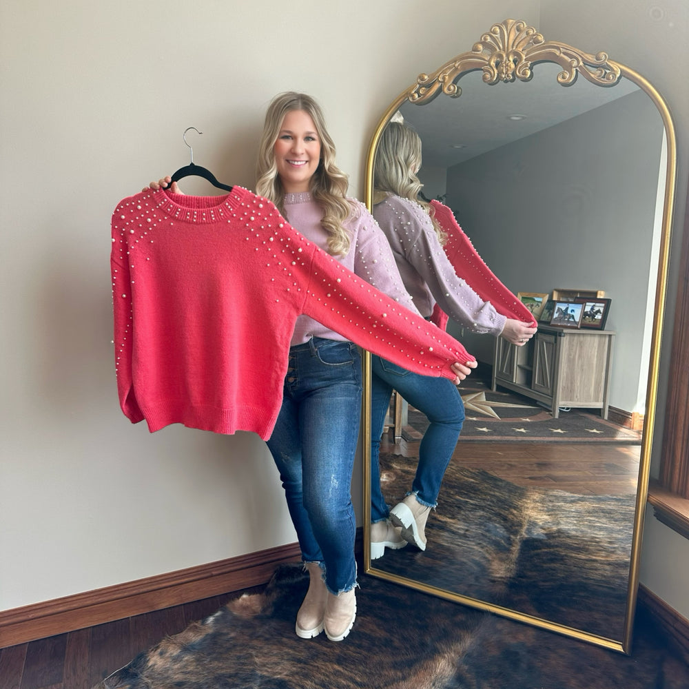 Pearl Perfection Sweater - Salt and Grace Boutique