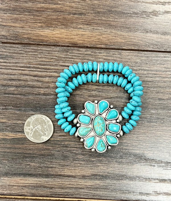 Navajo Turquoise Stretch Bracelet