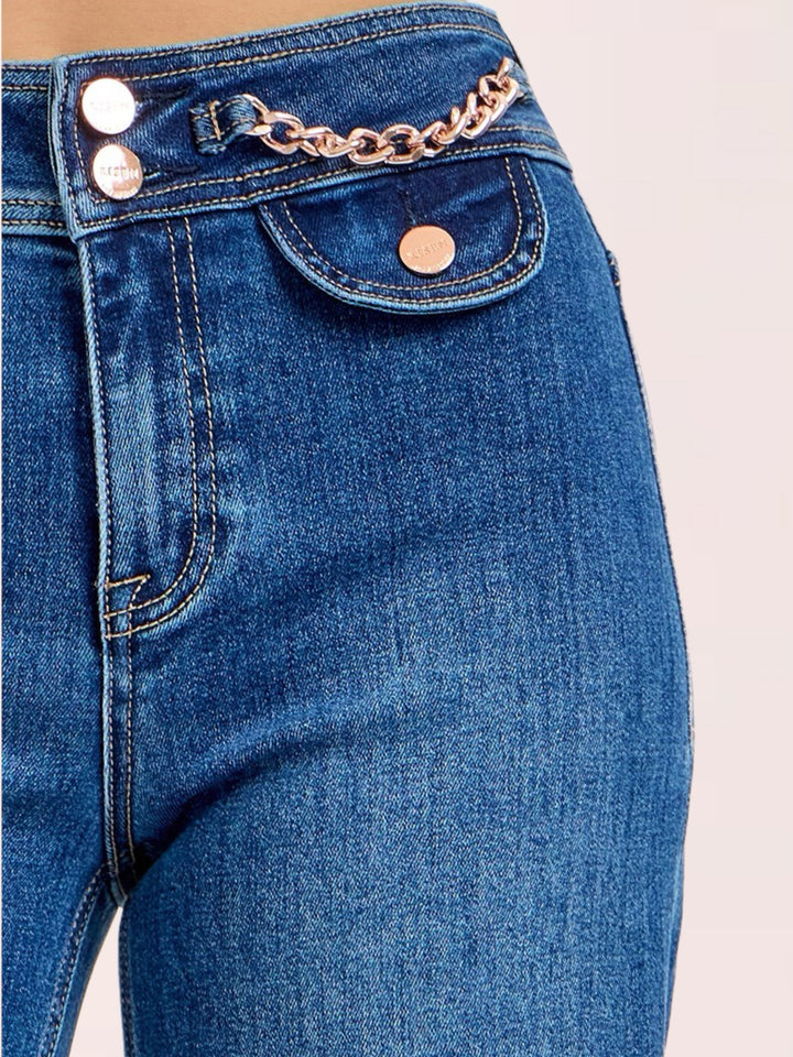 Risen High Waist Samantha Cropped Jeans