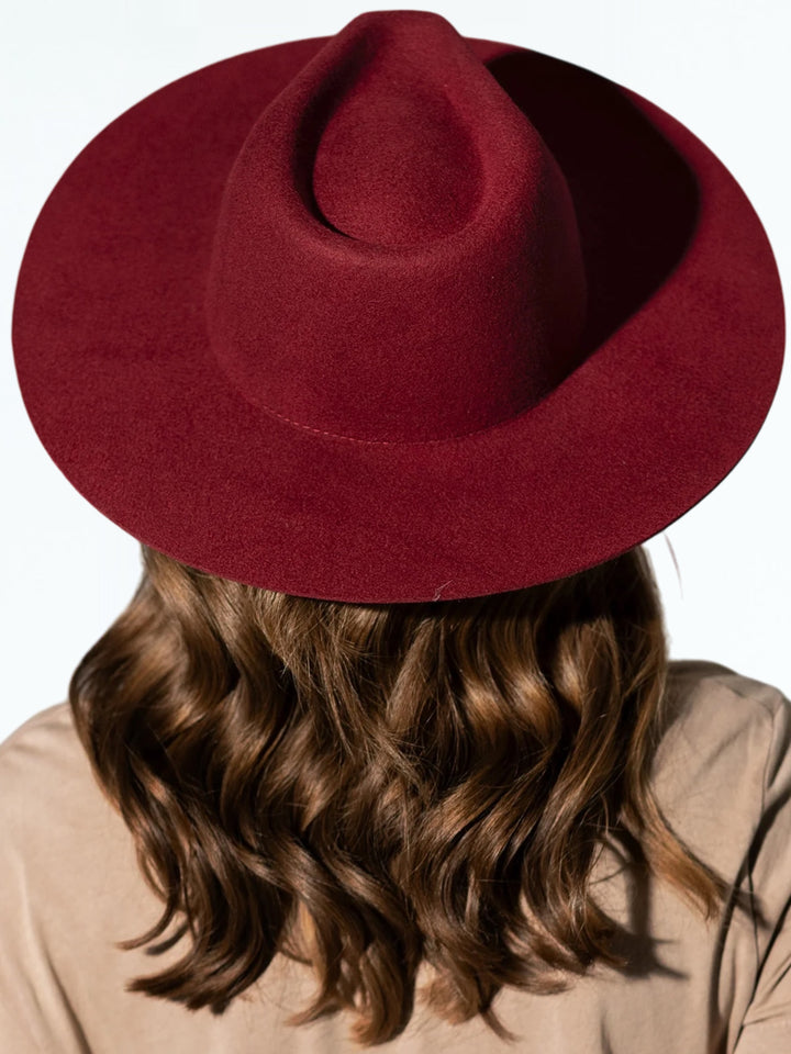 Raspberry Teardrop Panama Hat