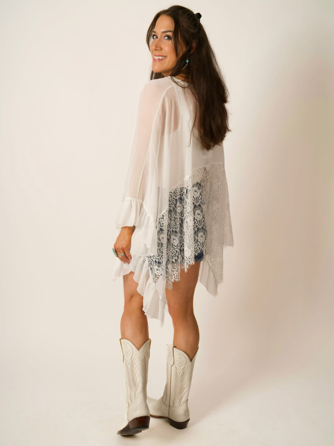 Oversized Bohemian Lace Blouse