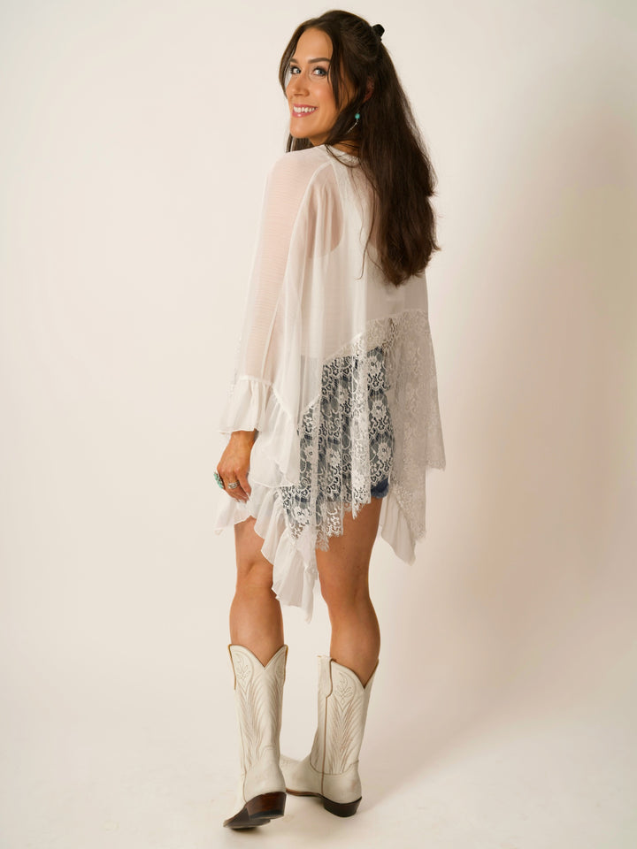Oversized Bohemian Lace Blouse