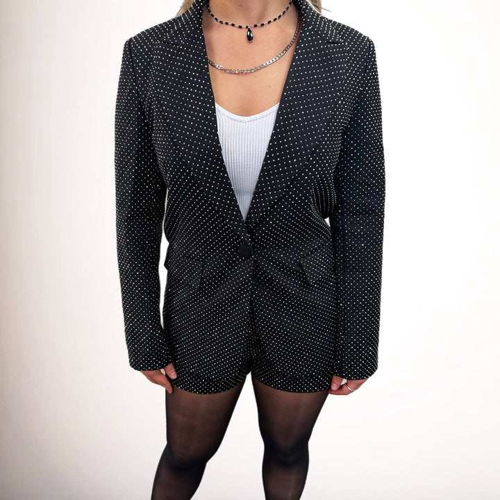 Rhinestone Blazer - Salt and Grace Boutique