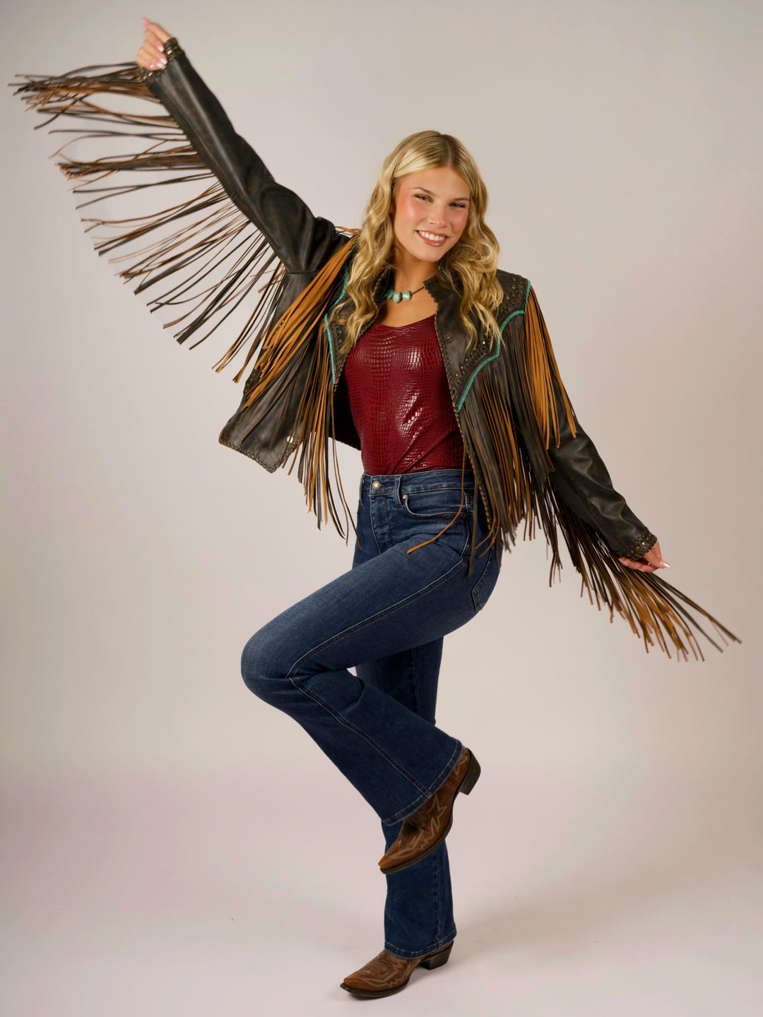 Wild Frontier Fringe Leather Jacket