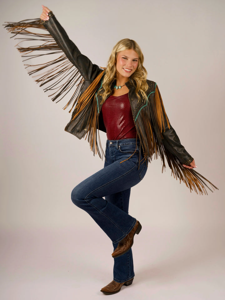 Wild Frontier Fringe Leather Jacket