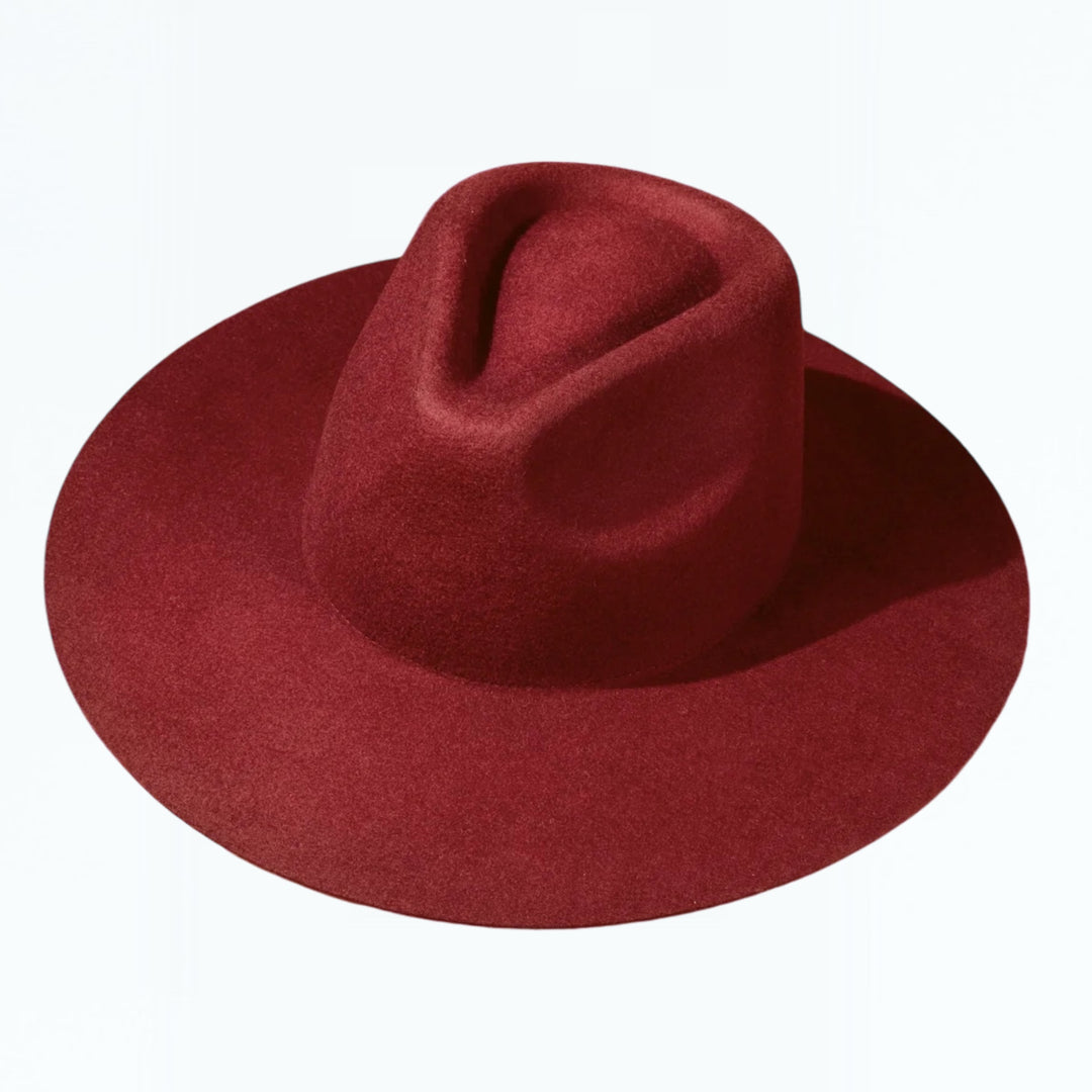 Raspberry Teardrop Panama Hat