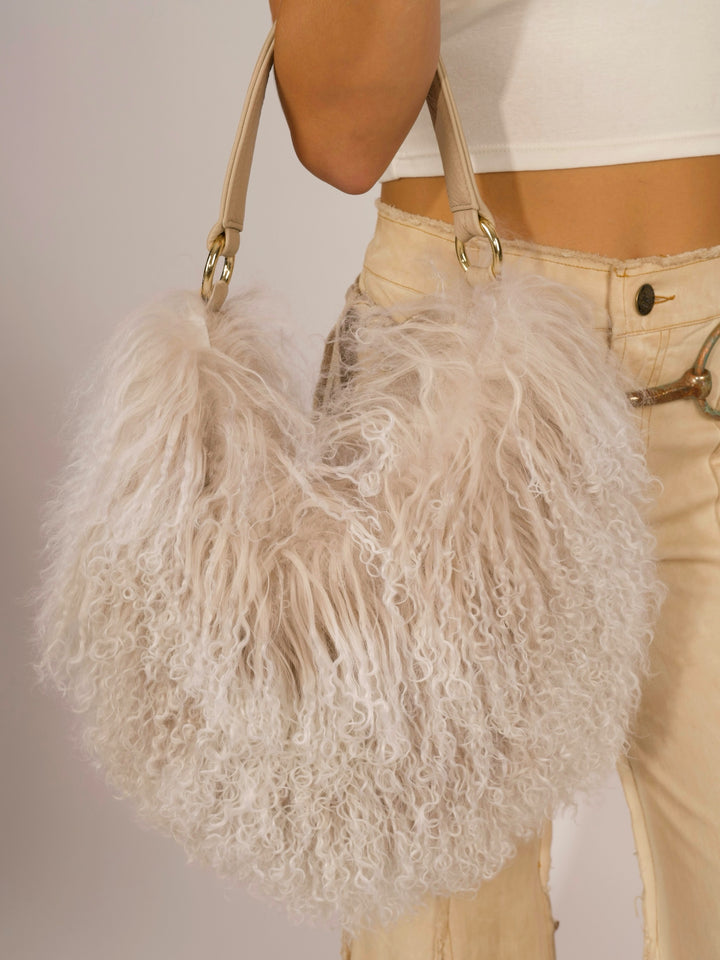 Mongolian Lamb Shoulder Bag