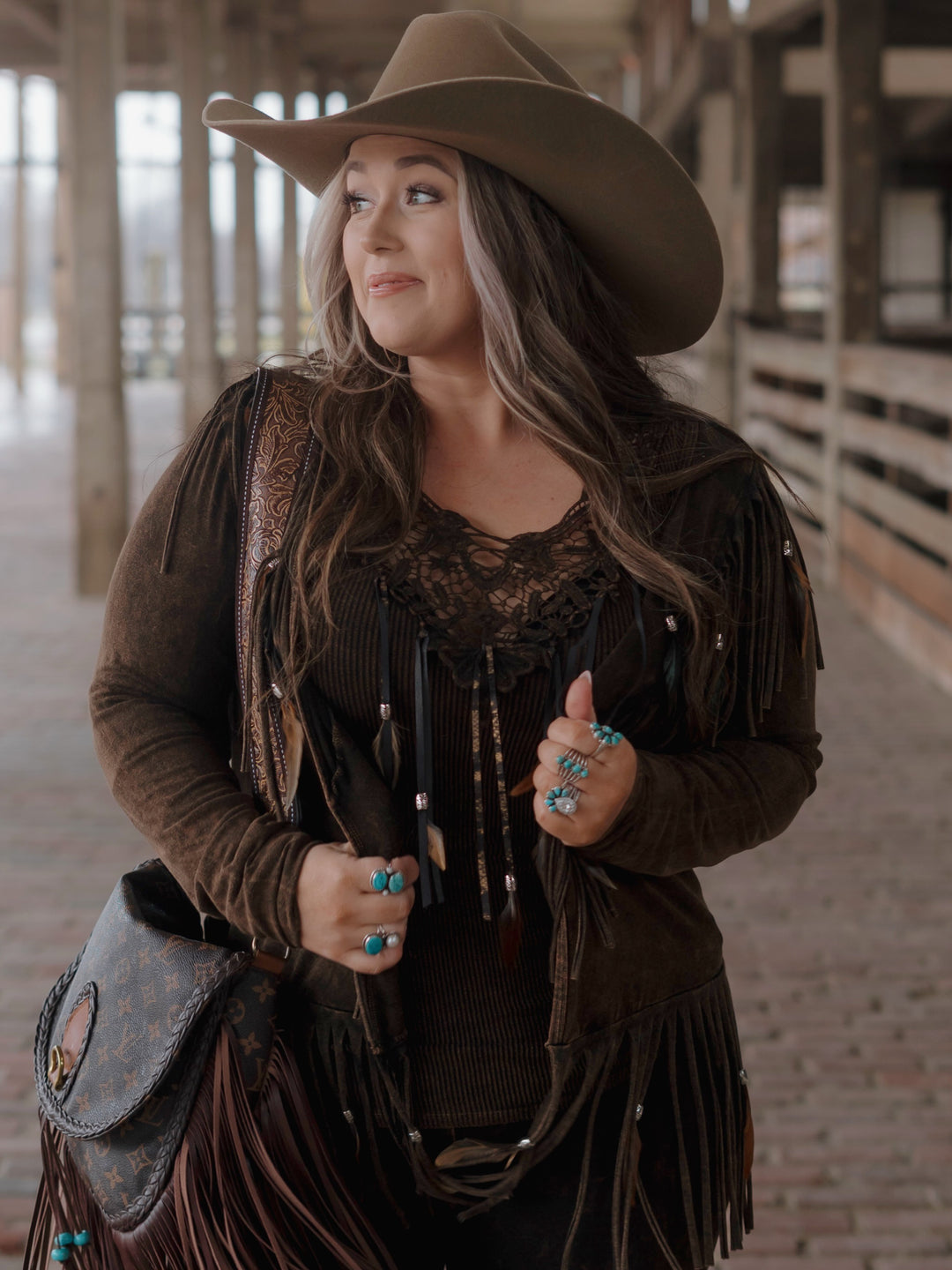 Fringe & Features Long Sleeve Top