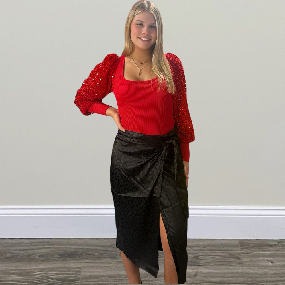 Leopard Wrap Skirt - Salt and Grace Boutique