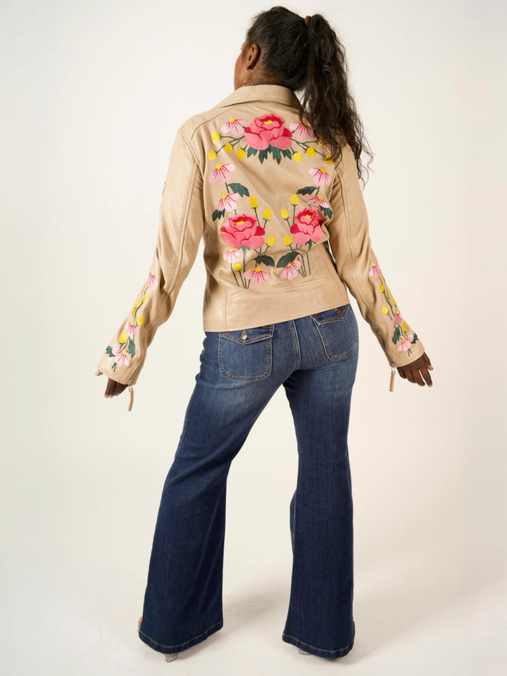 Mauritius Peonie Leather Jacket