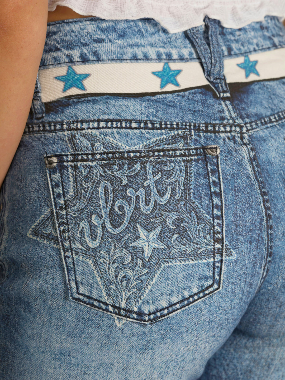 Wild Horse Wide Leg Western Jeans