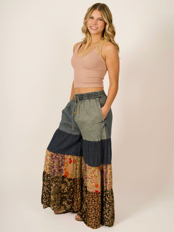 Bohemian Tier Wide Leg Pants