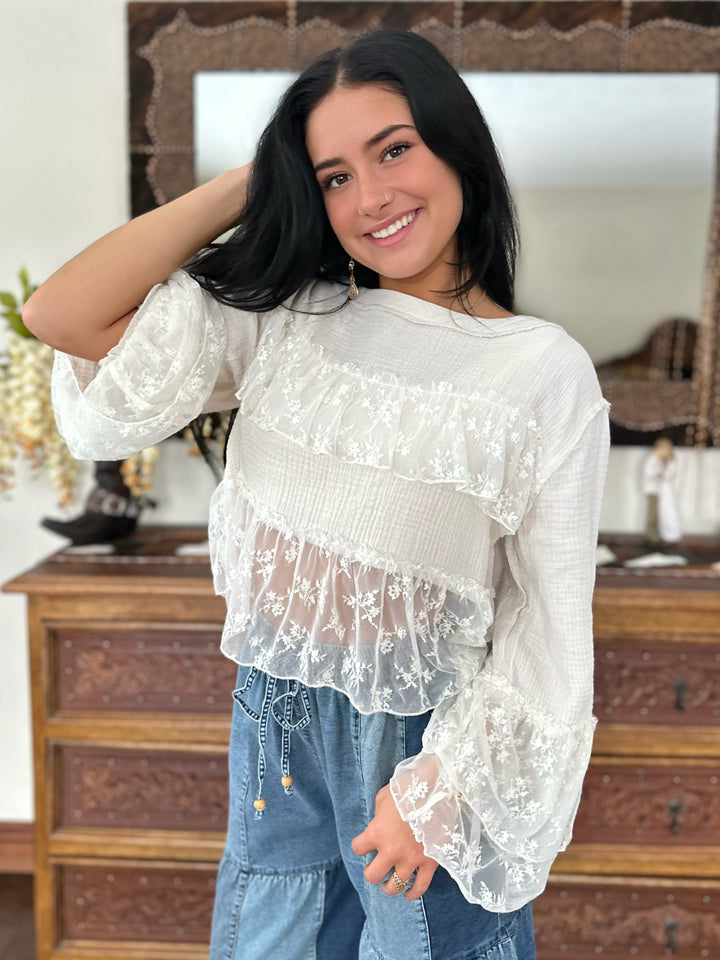 POL Vintage Gauze Dream Blouse