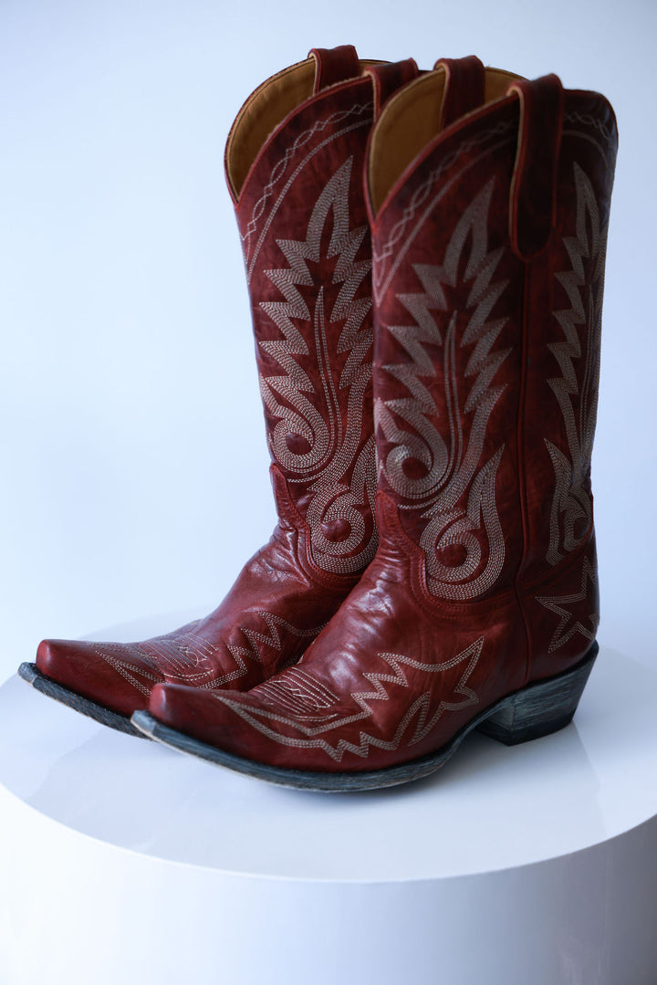 Red Nevada Boots