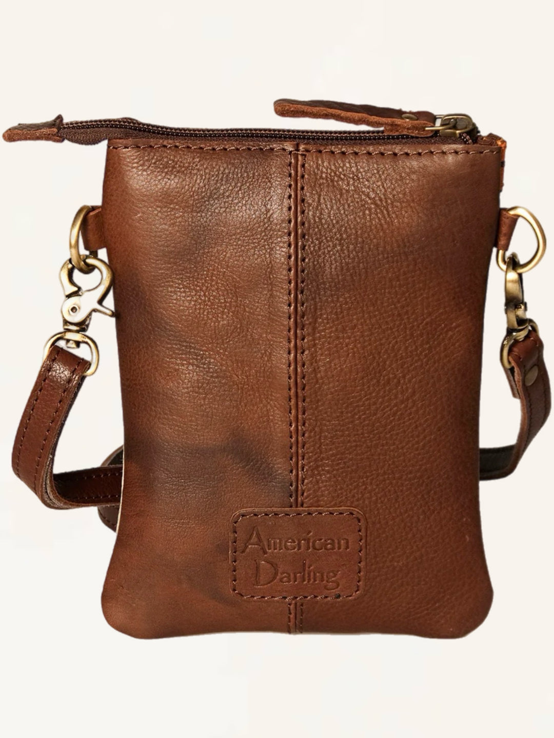 Genuine Cowhide Leather Crossbody Purse
