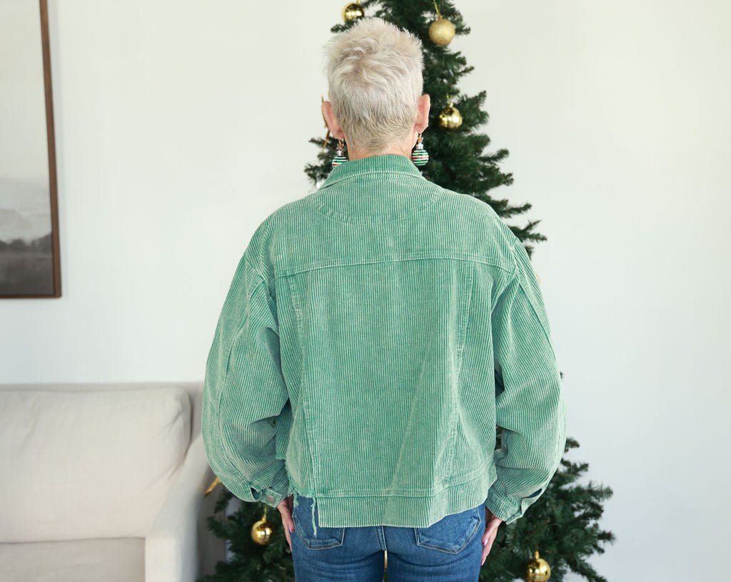 Sequin Santa Corduroy Jacket