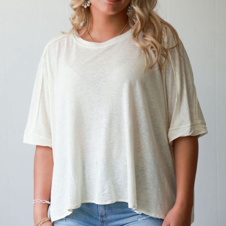 Dreamy Drift Oversized Dolman Shirt