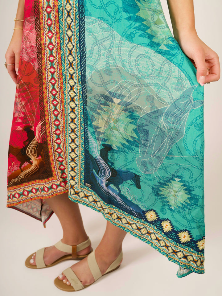 Southwestern Boho Maxi Dress