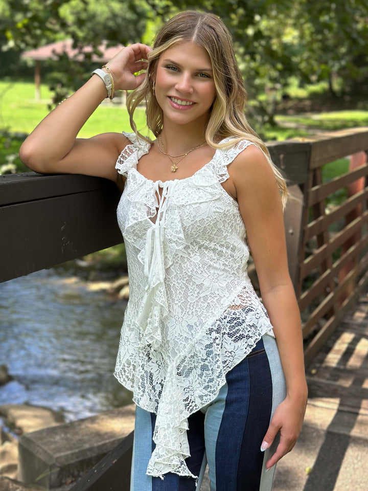 Buy Me A Drink Lace Top