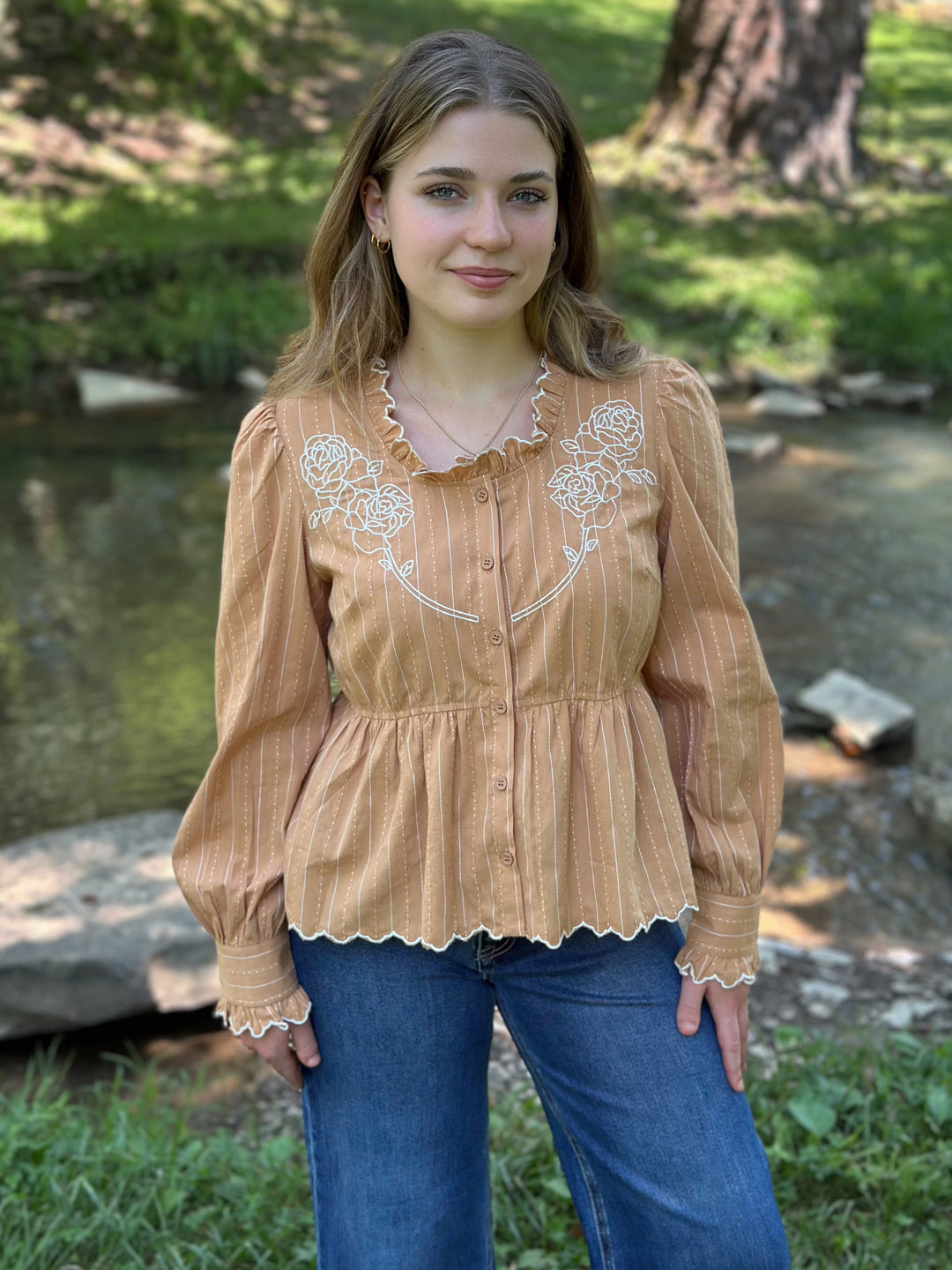 Shelly Embroidered Blouse