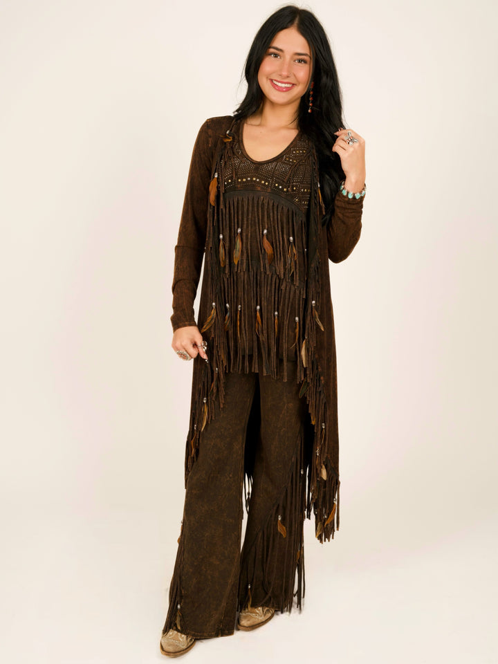 Fringe & Feather Long Duster