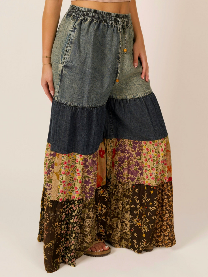 Bohemian Tier Wide Leg Pants