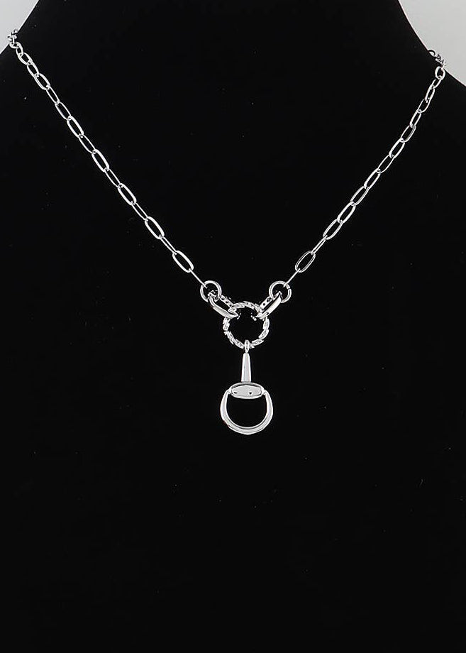 Twisted Loop Equestrian Chain Necklace