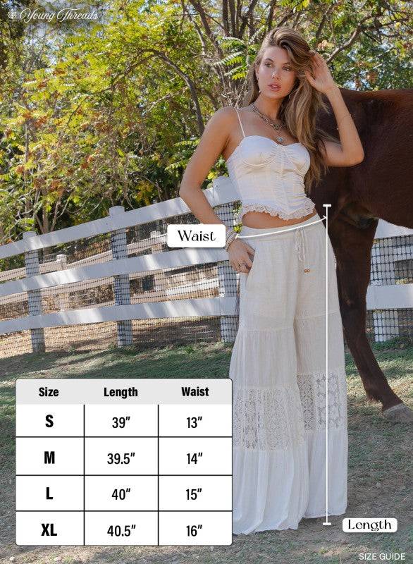 Bohemian Tier Wide Leg Pants