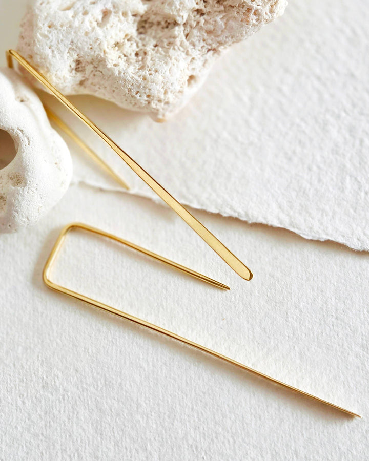 Brass Handmade Thread Dangle Earrings