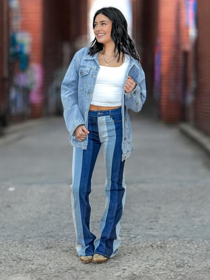 Rhinestone Denim Jacket