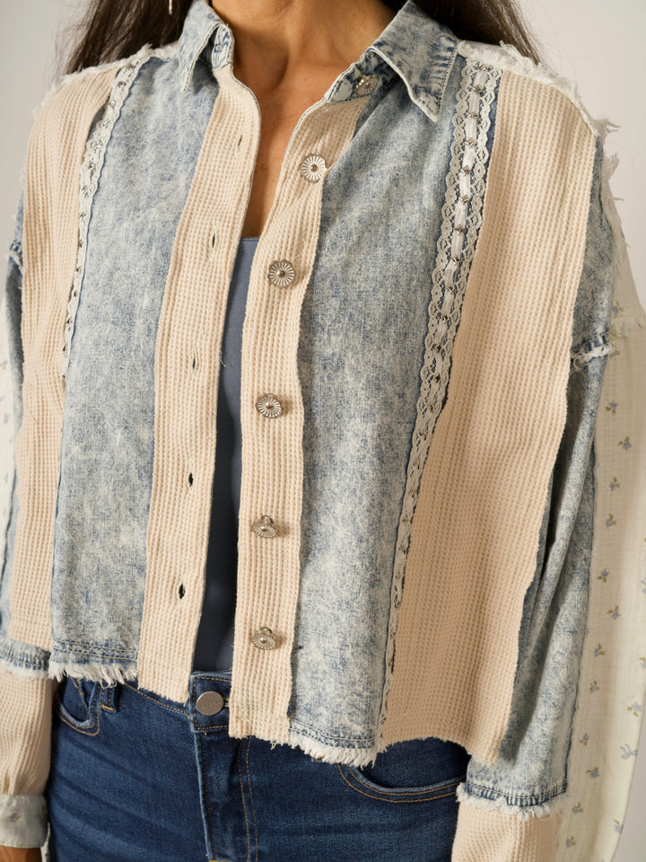 POL Vintage Wash Denim Jacket