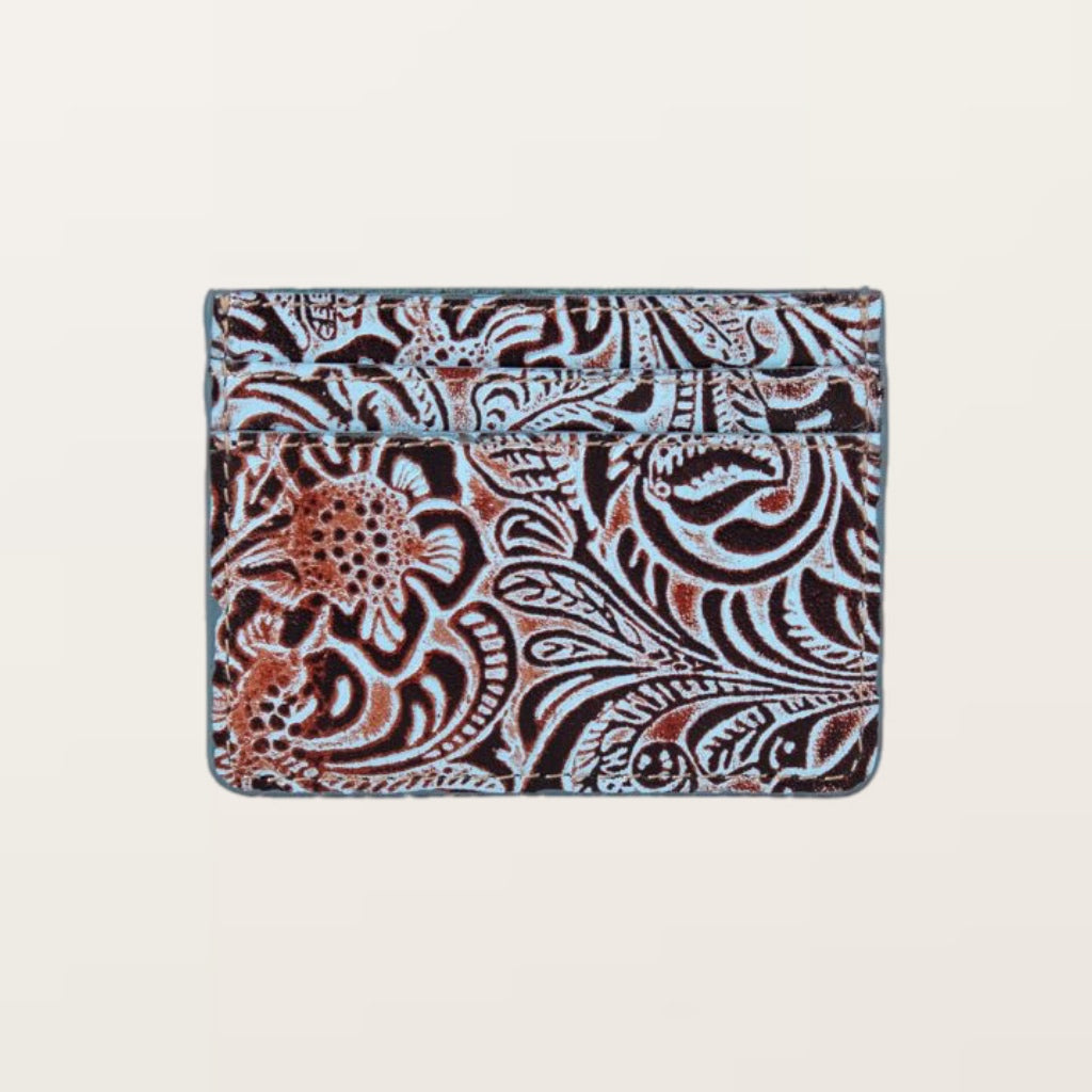 Myra Delilah Creek Hand-tooled Credit Card Holder - Salt and Grace Boutique