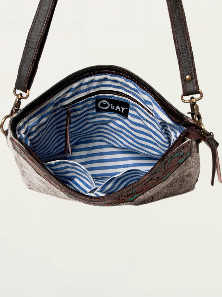Buckaroo Cowhide Crossbody Purse