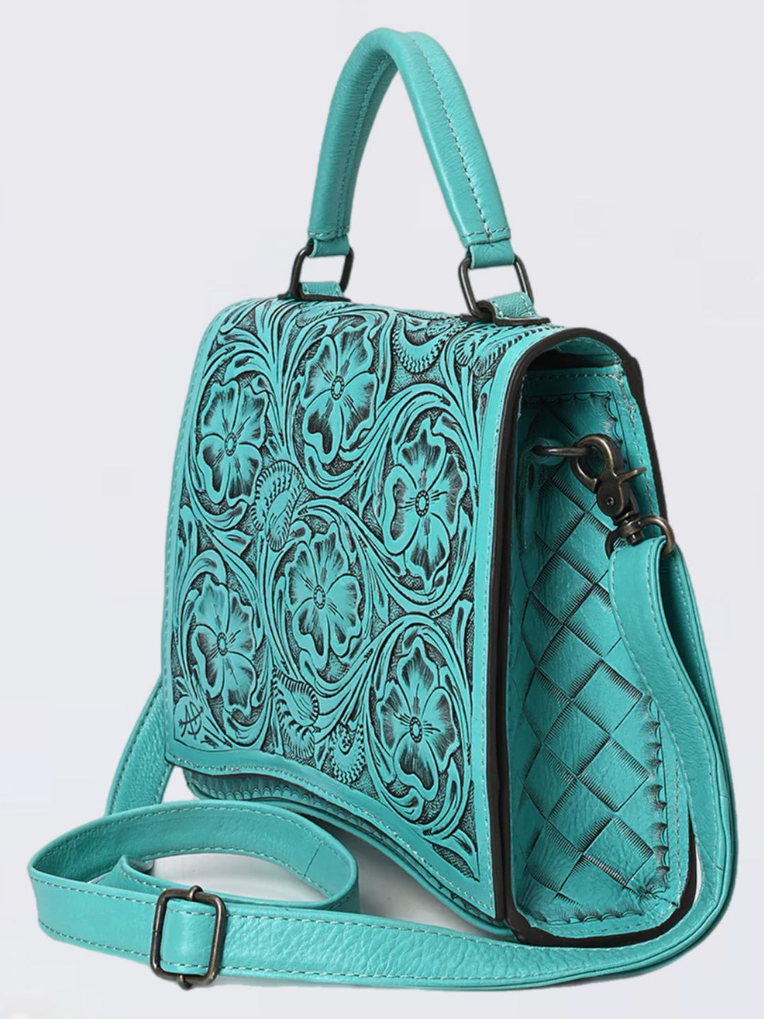 The Maverick - Tooled Leather Crossbody