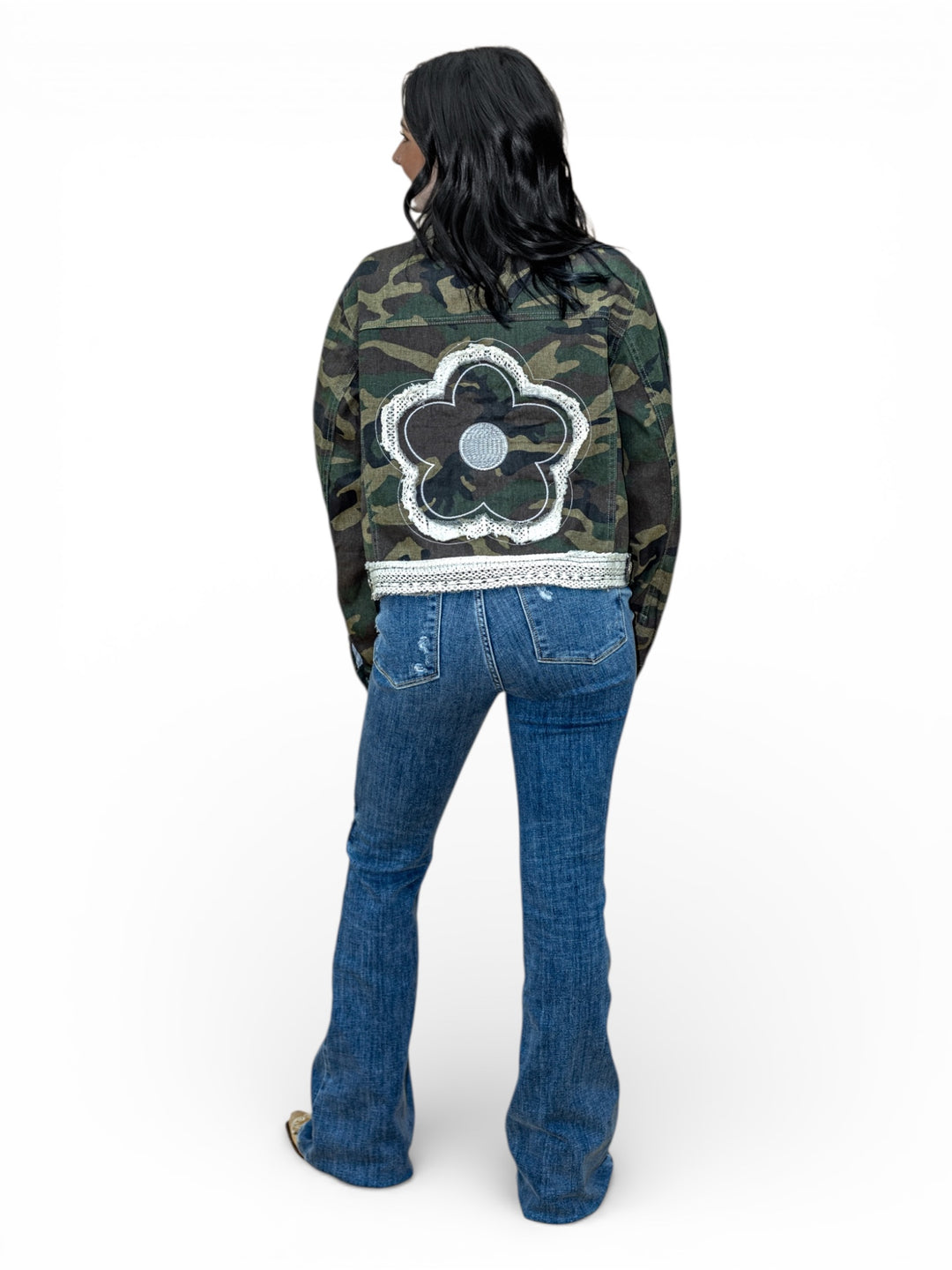 POL Vintage Floral Camo Jacket