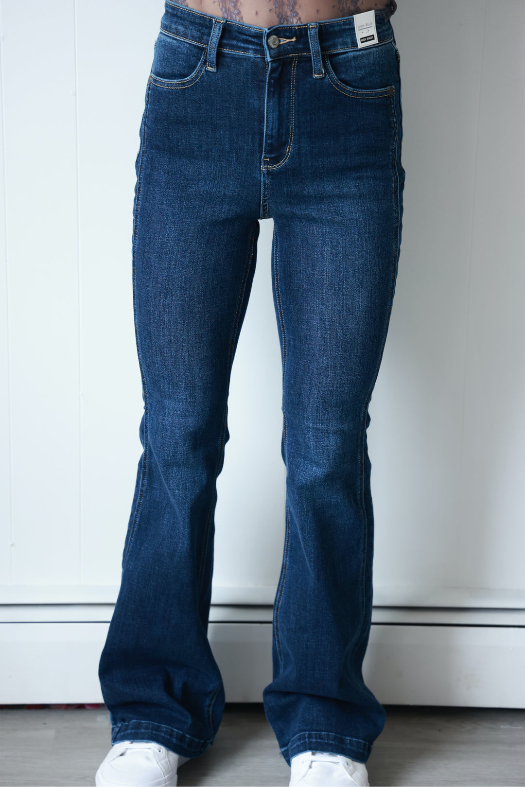 Judy Blue High Waist Side Detail Flare Jeans