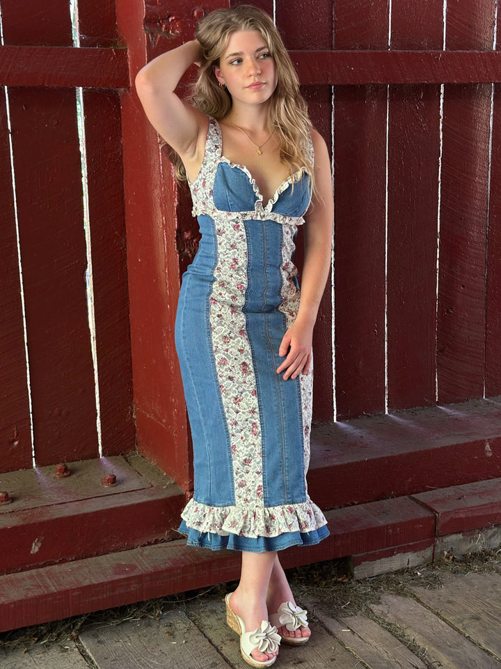 Denim Darling Midi Dress