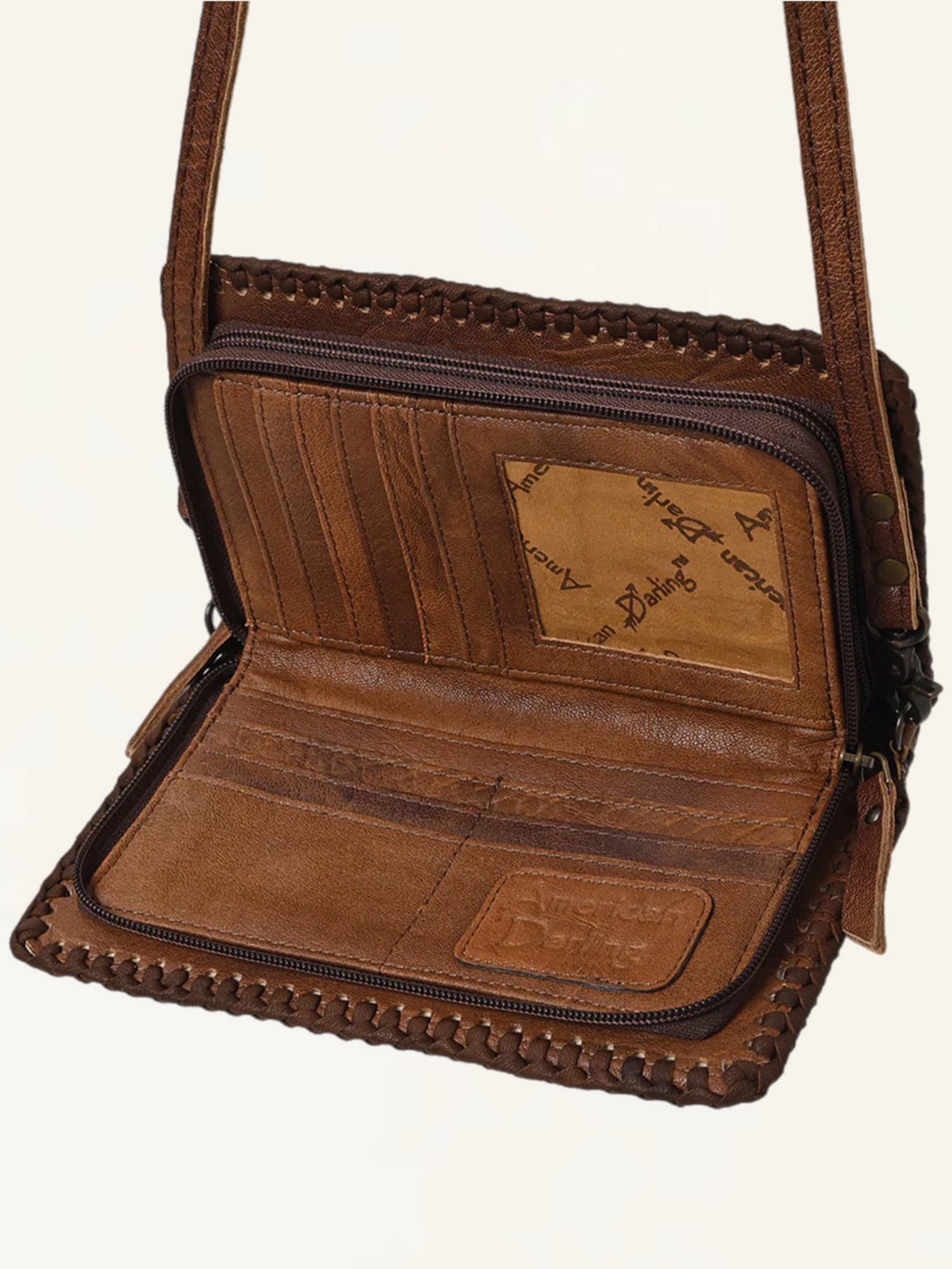 Genuine Hair on Hide Crossbody Clutch Wallet Bag